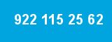 922 115 25 62 922 115 25 62